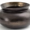 Jeddo, Vase, Metal, Black, L