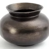 Jeddo, Vase, Metal, Black, S