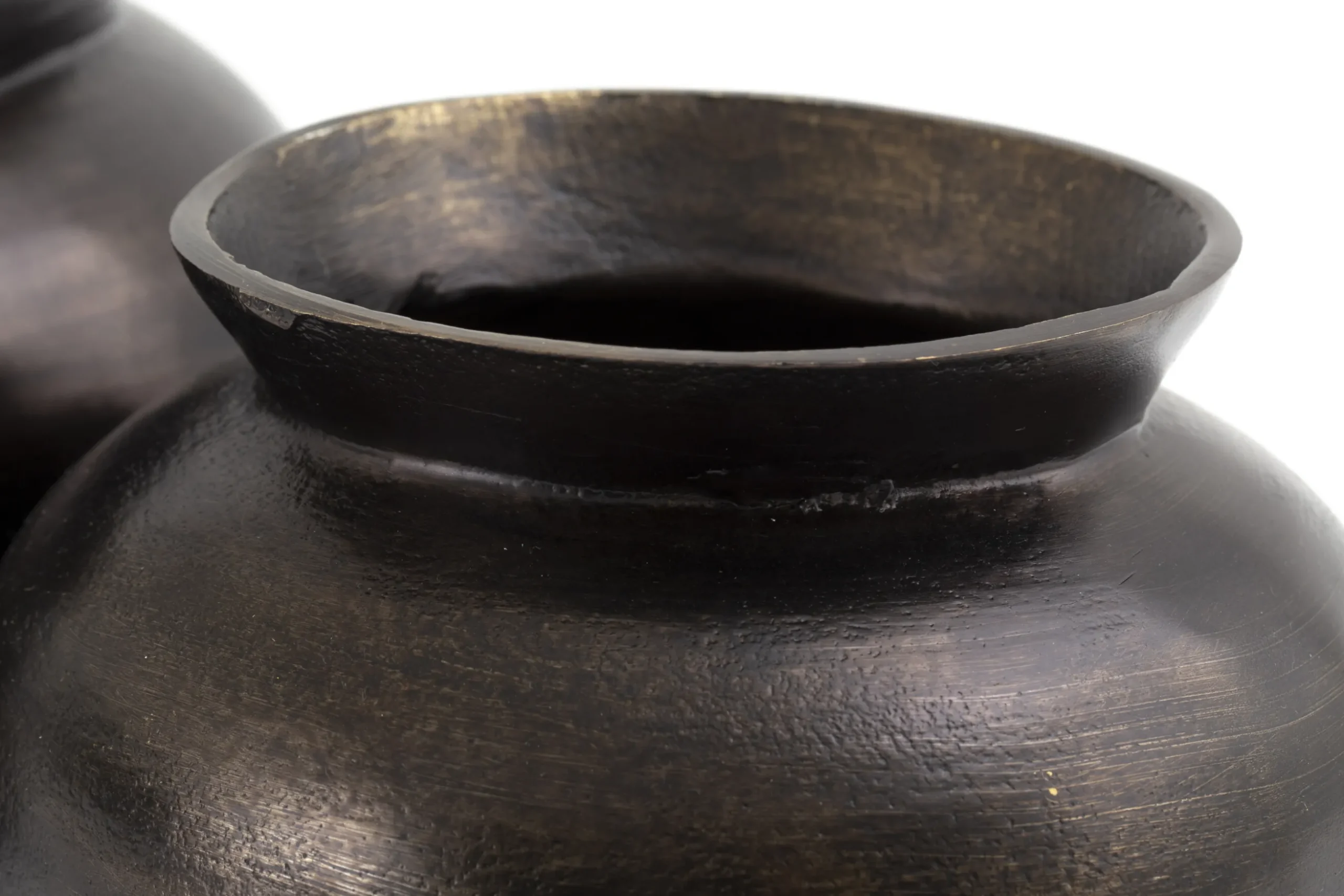 Jeddo, Vase, Metal, Black, S