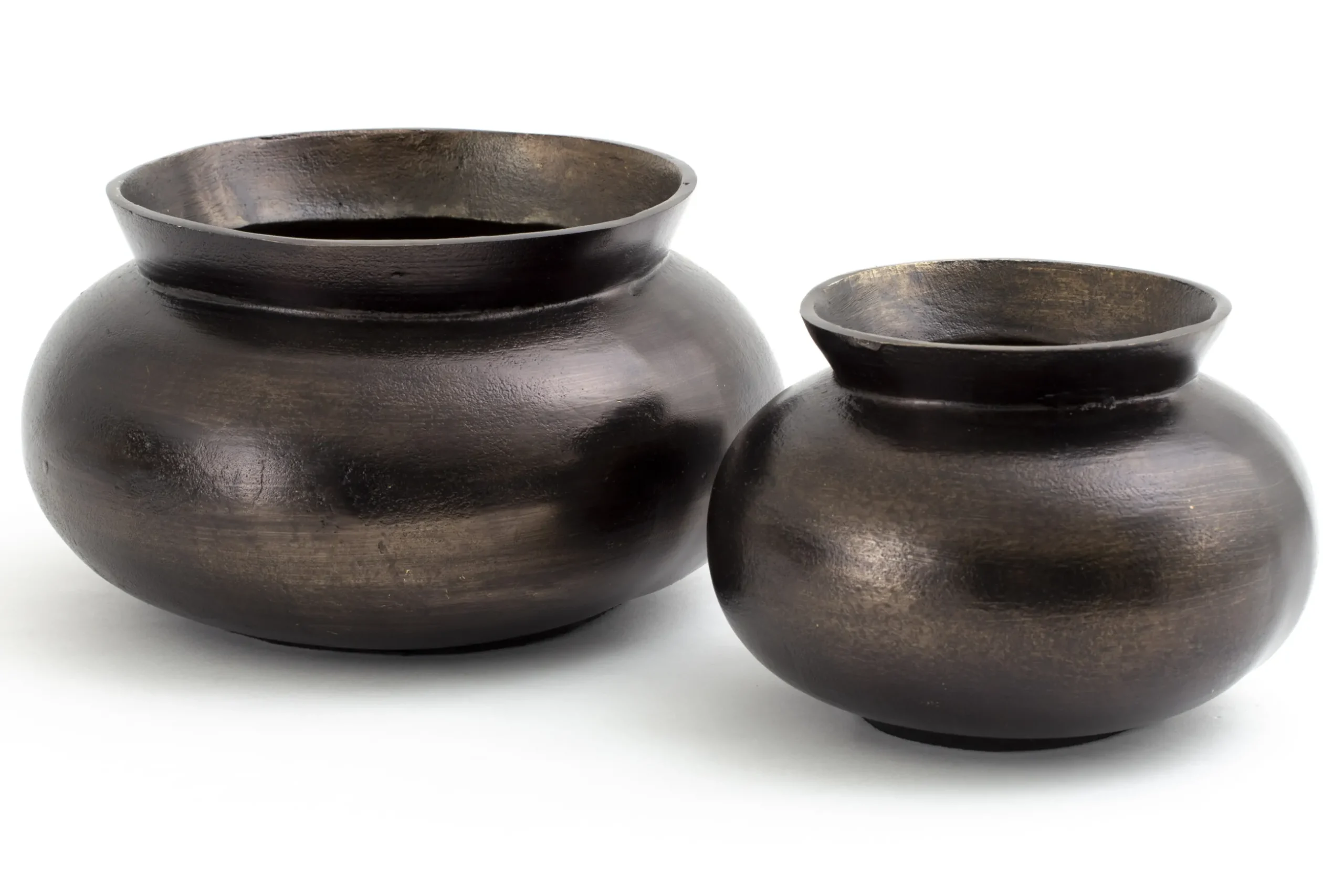 Jeddo, Vase, Metal, Black, S