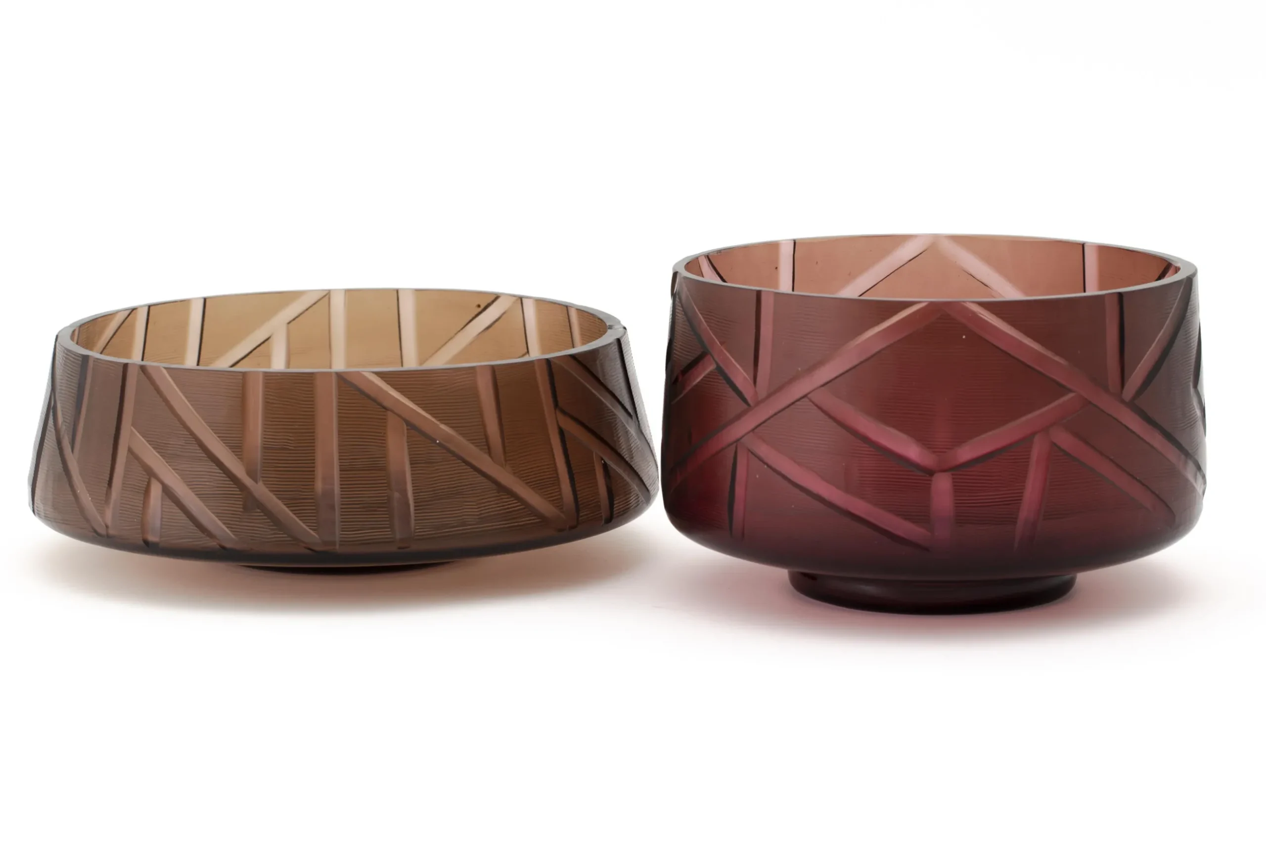 Jelger, Bowl, Glass, Smoke/Mauve, L