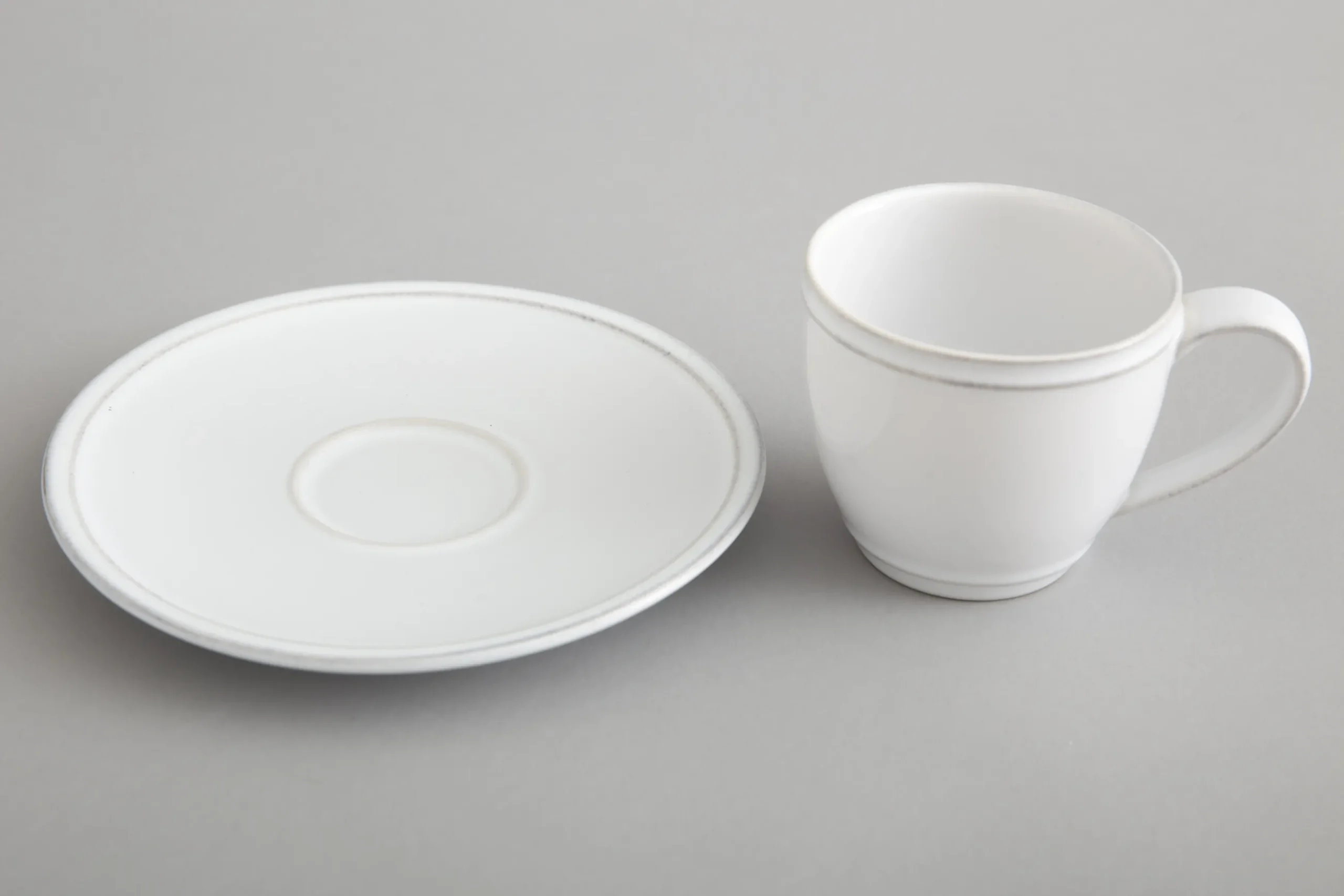 Jille, Cup And Saucer, Ceramic, White, M, 150Ml
