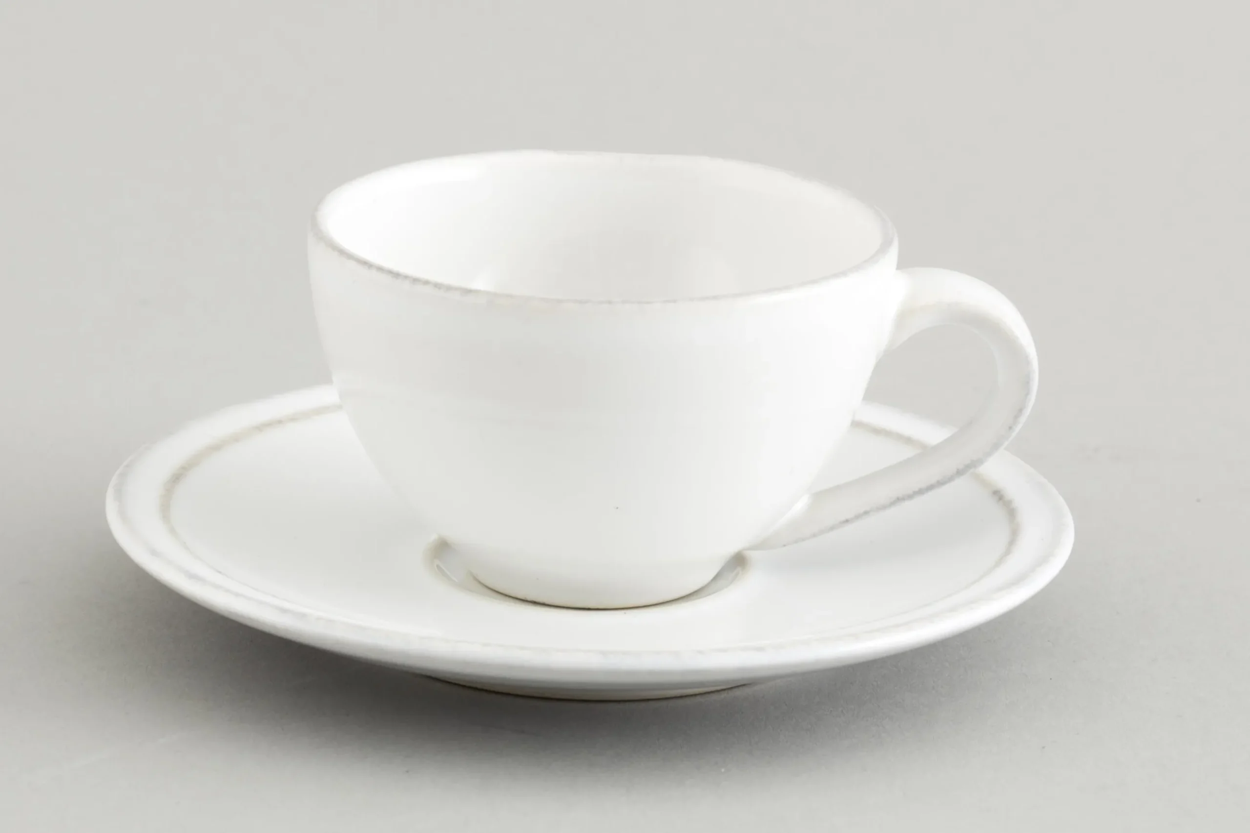 Jille, Cup And Saucer, Ceramic, White, S, 50Ml