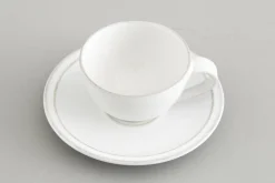 Jille, Cup And Saucer, Ceramic, White, S, 50Ml