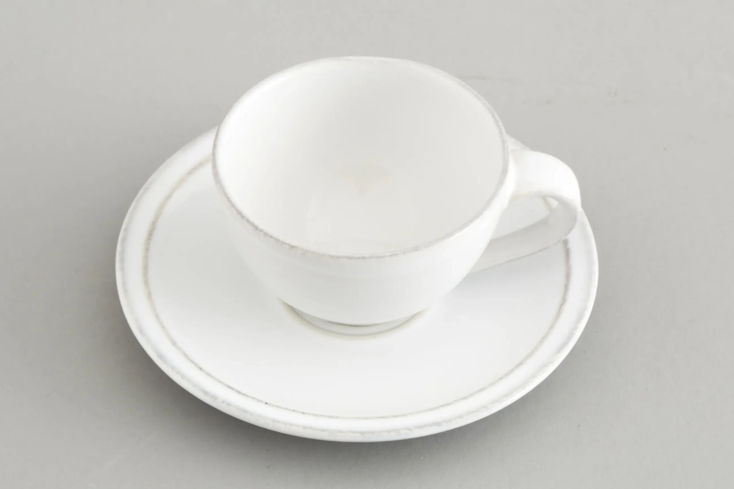 Jille, Cup And Saucer, Ceramic, White, S, 50Ml