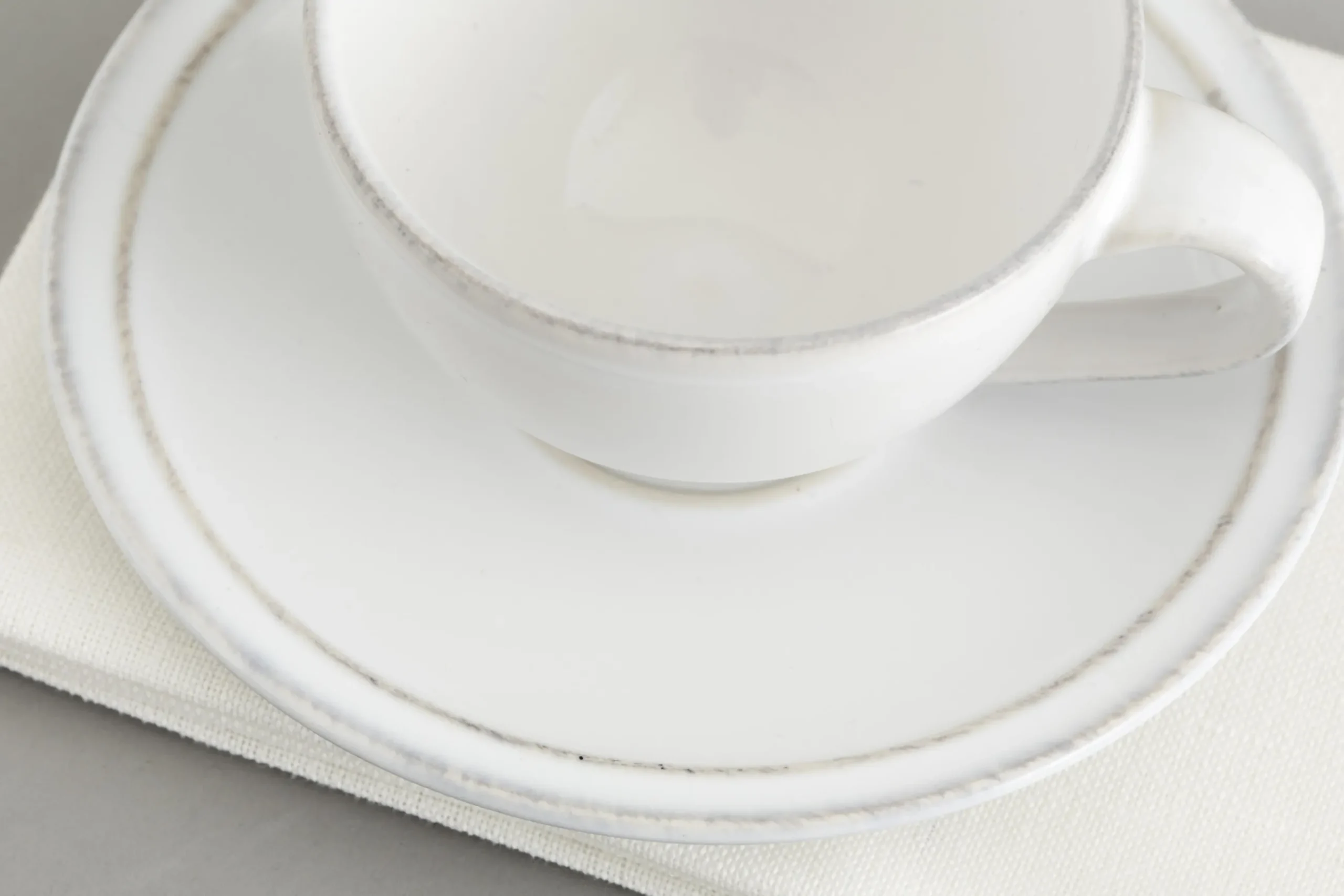 Jille, Cup And Saucer, Ceramic, White, S, 50Ml