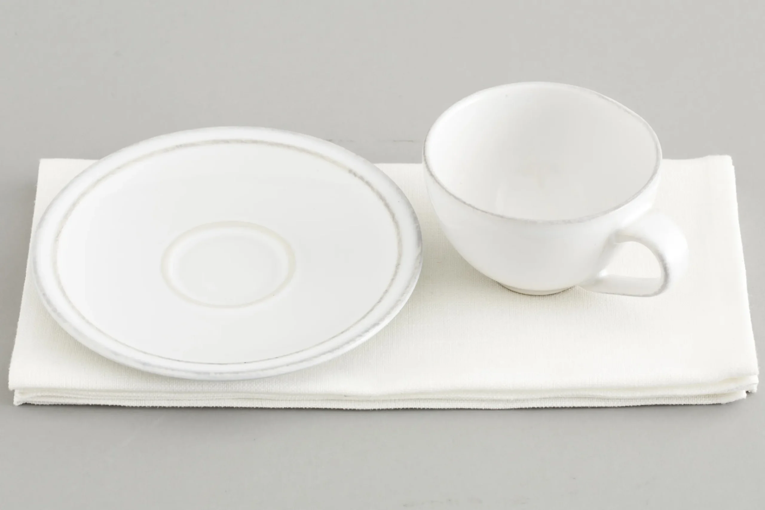 Jille, Cup And Saucer, Ceramic, White, S, 50Ml