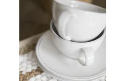 Jille, Cup And Saucer, Ceramic, White, S, 50Ml