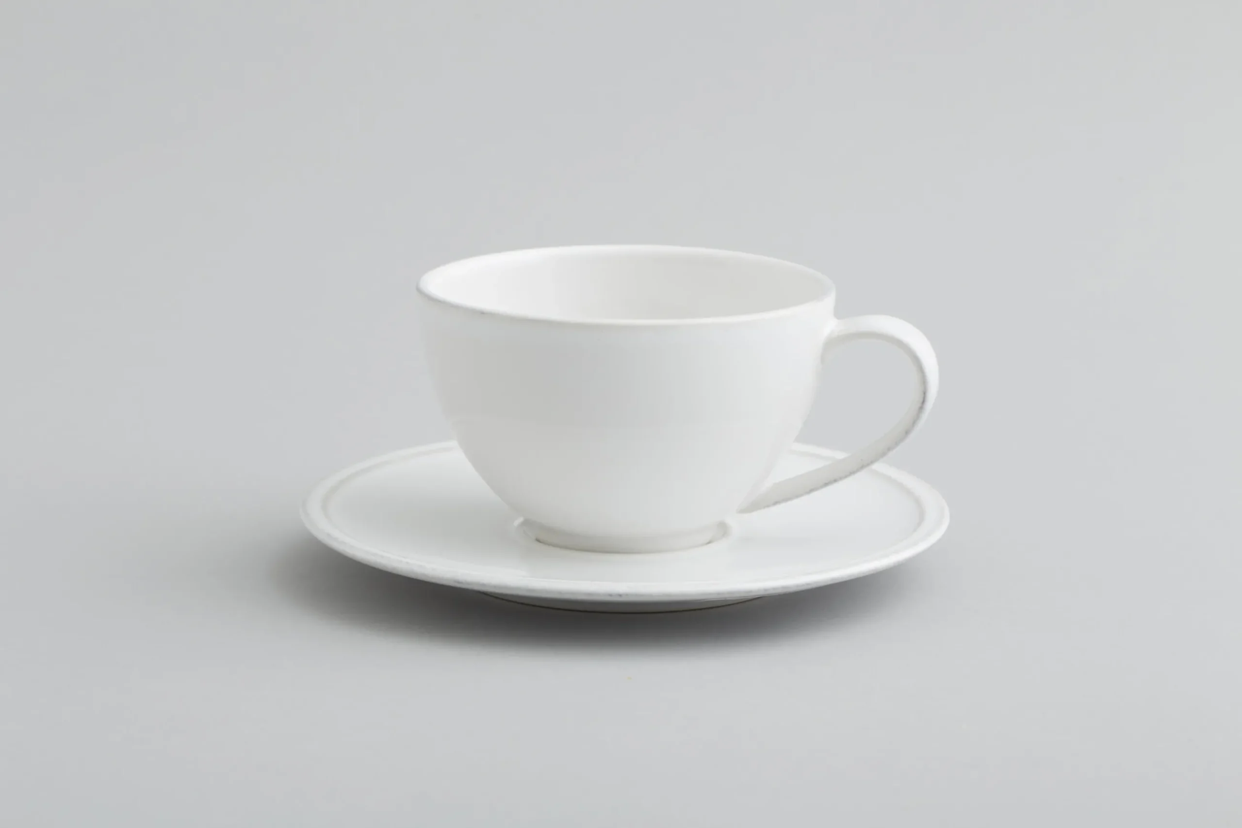 Jille, Cup And Saucer, Ceramic, White, L, 200Ml