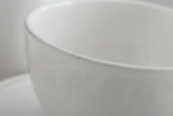Jille, Cup And Saucer, Ceramic, White, L, 200Ml