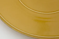 Jille, Plate, Ceramic, Ocher, 34Cm