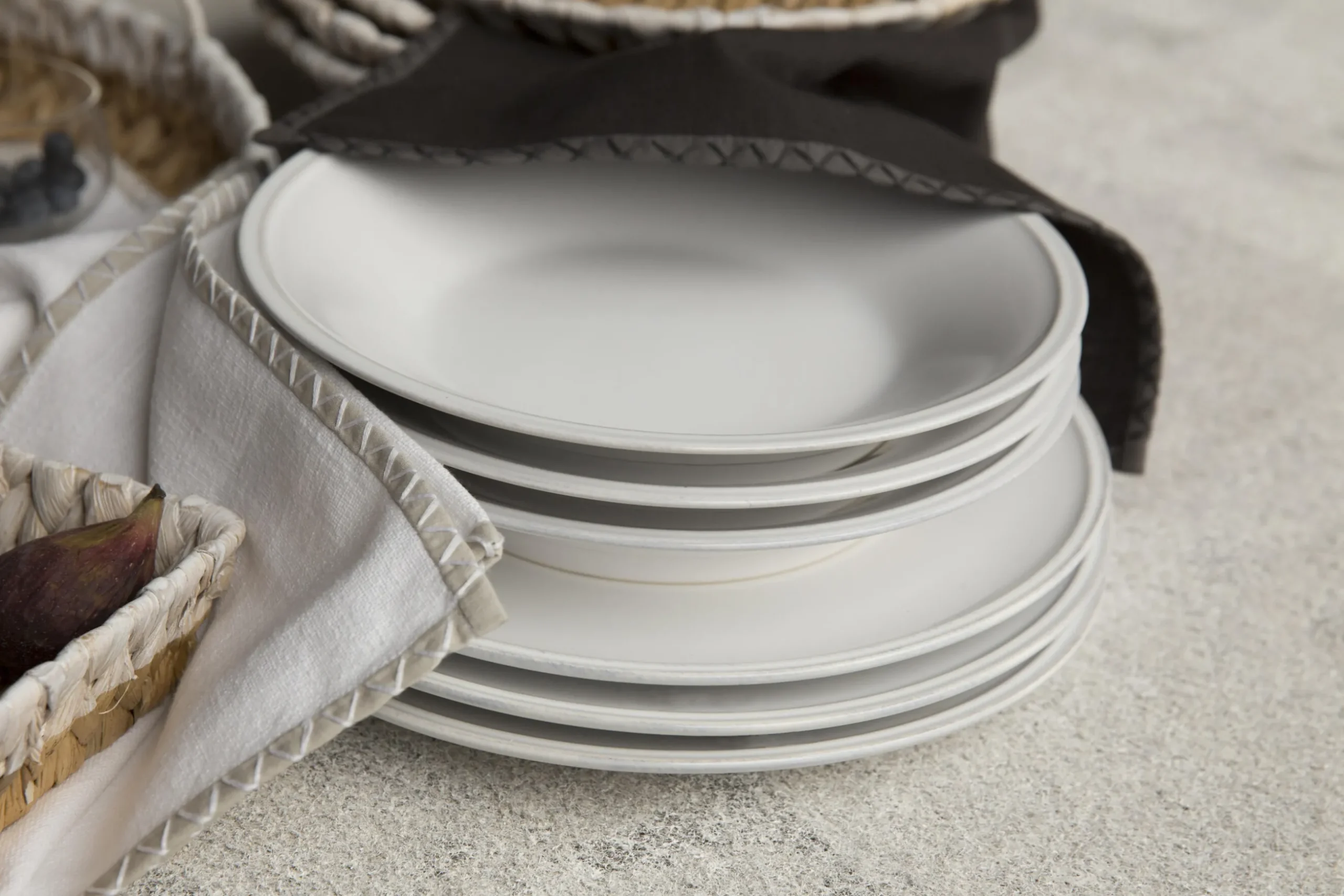 Jille, Plate, Ceramic, White, 28Cm