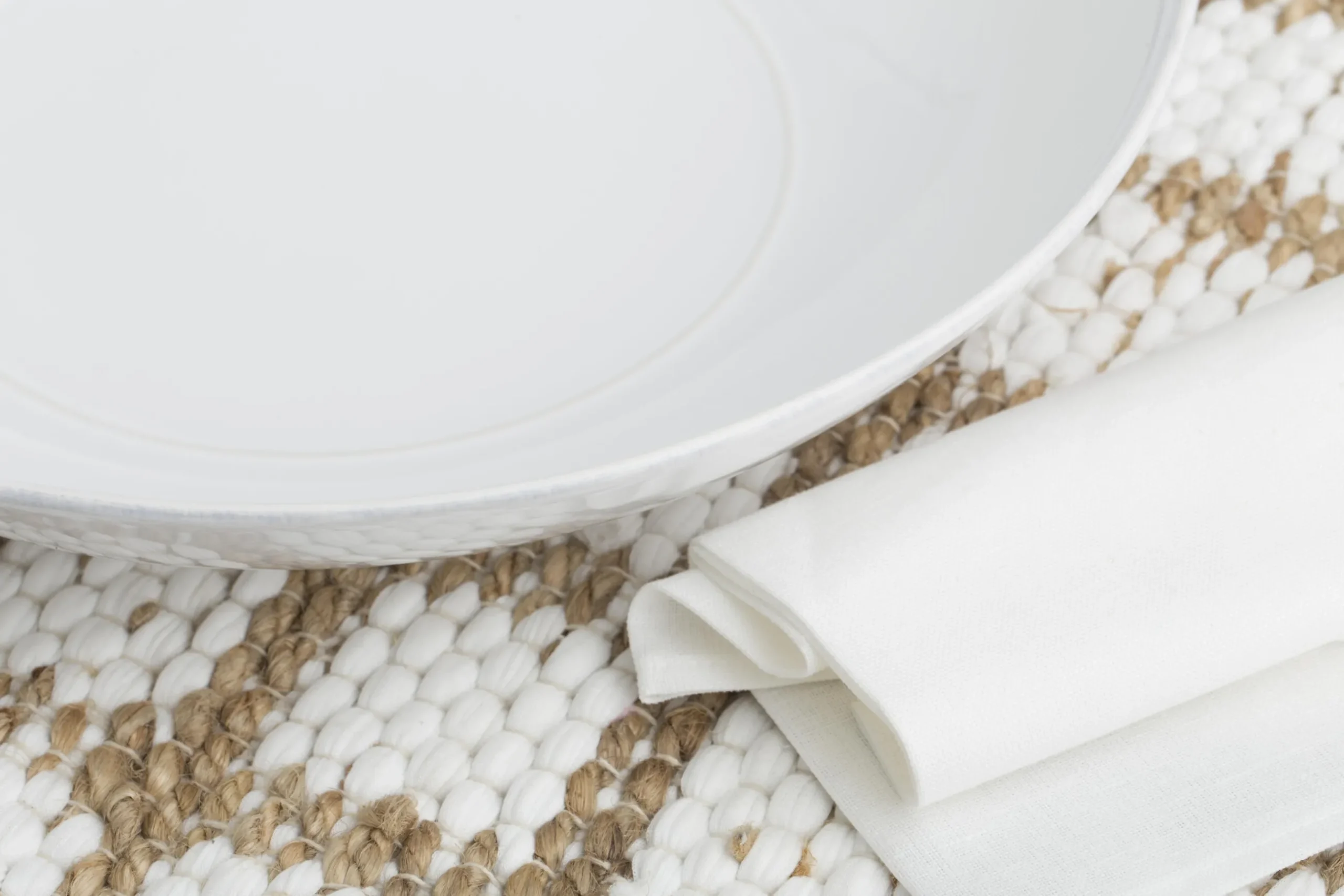 Jille, Salad Bowl, Ceramic, White, 34Cm