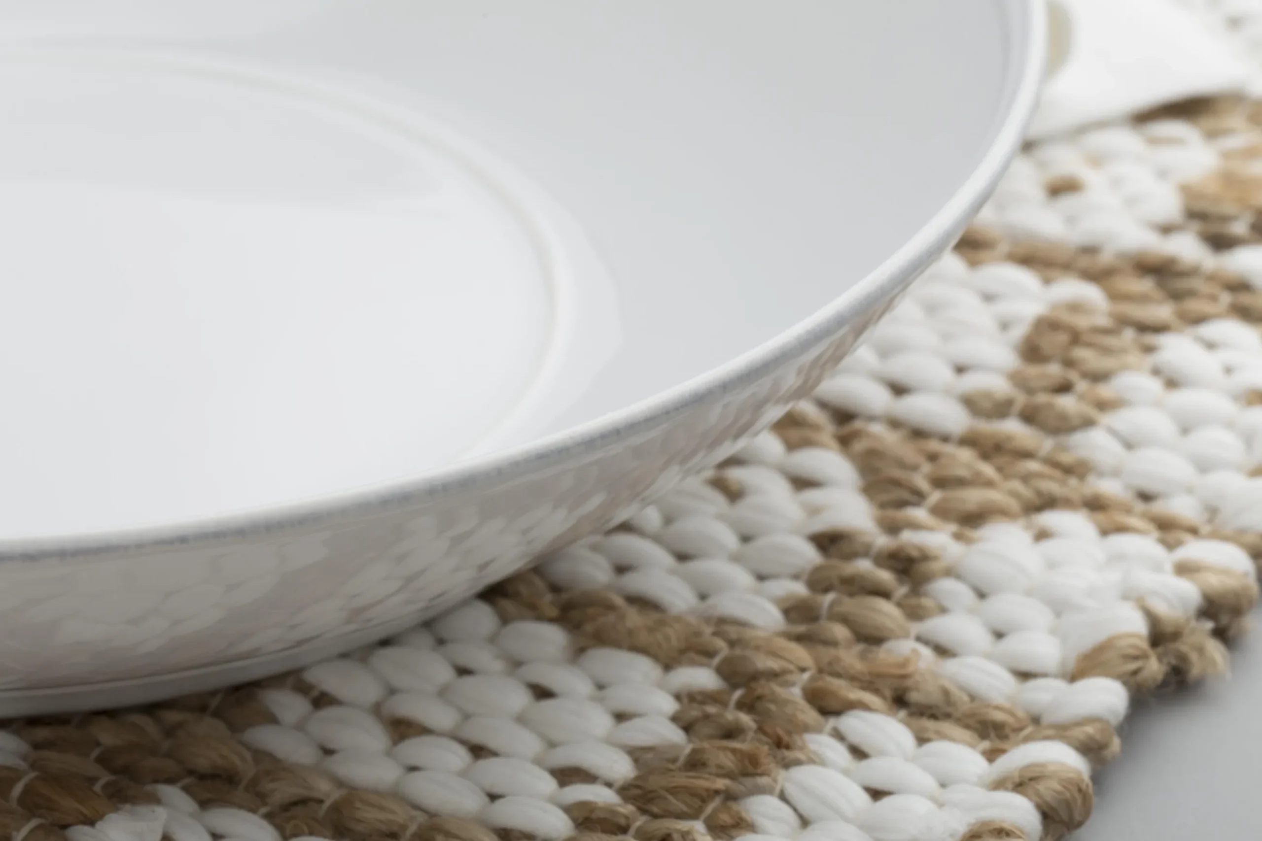 Jille, Salad Bowl, Ceramic, White, 34Cm