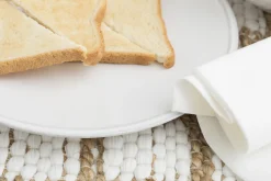 Jille, Salad Plate, Ceramic, White