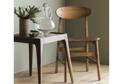 Joel, Chair, Oak And Leather Seat