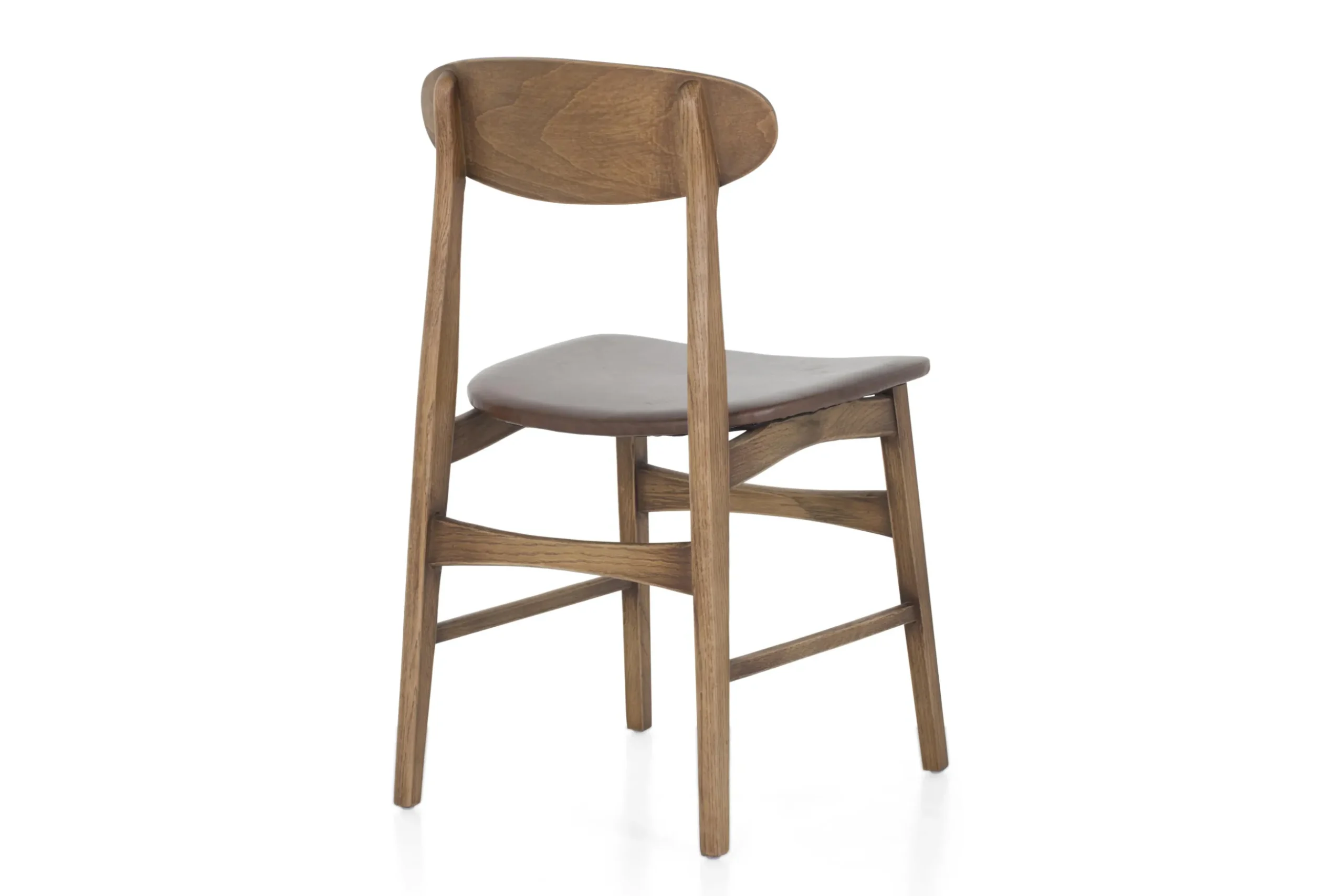 Joel, Chair, Oak And Leather Seat