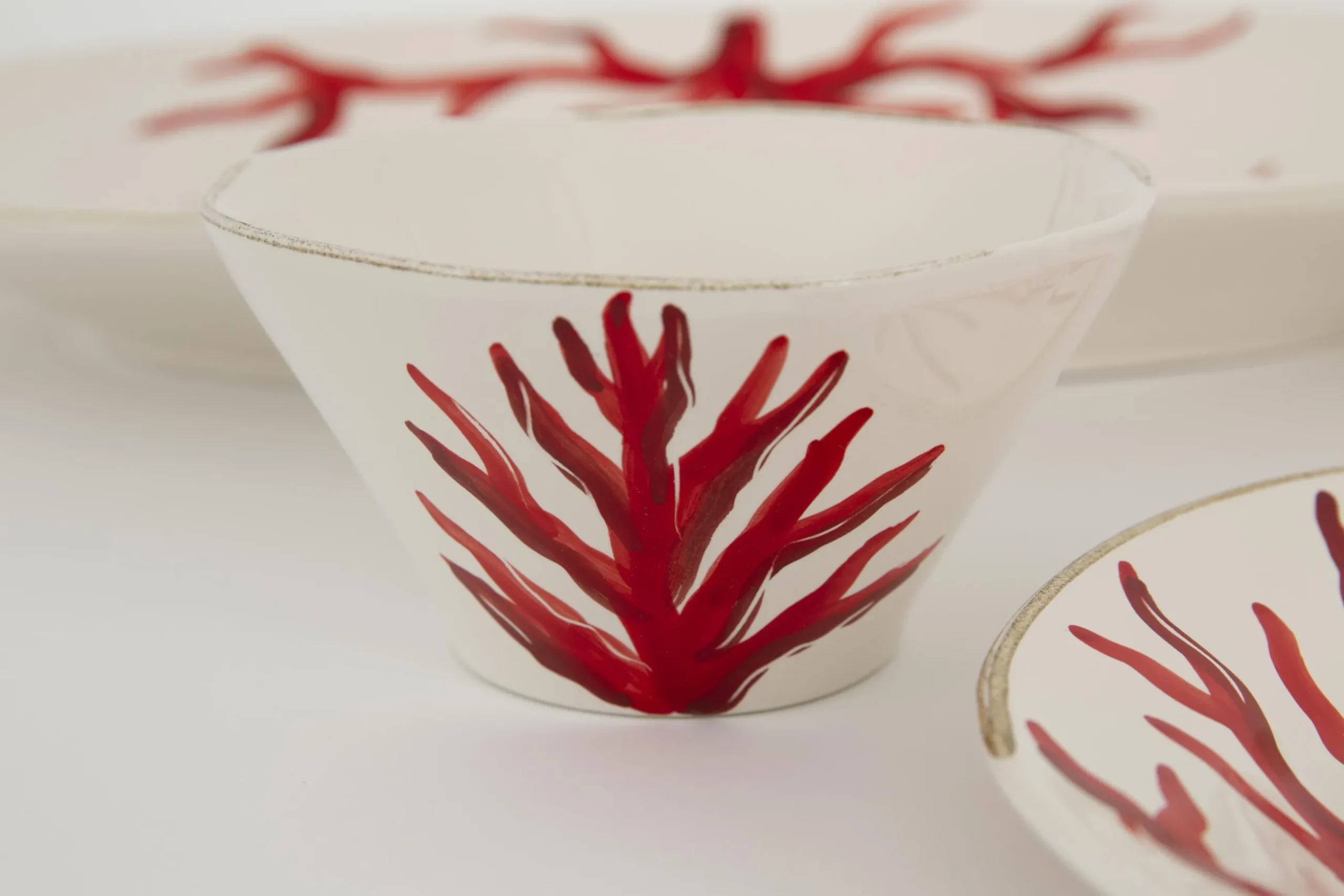 Kao, Bowl, Coral
