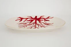 Kao, Serving Plate, Coral, Oval
