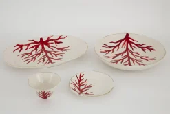 Kao, Serving Plate, Coral, Oval