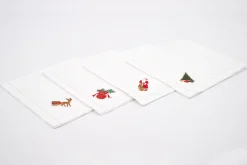 Karoli, Napkin, Embroidery, Set Of 4