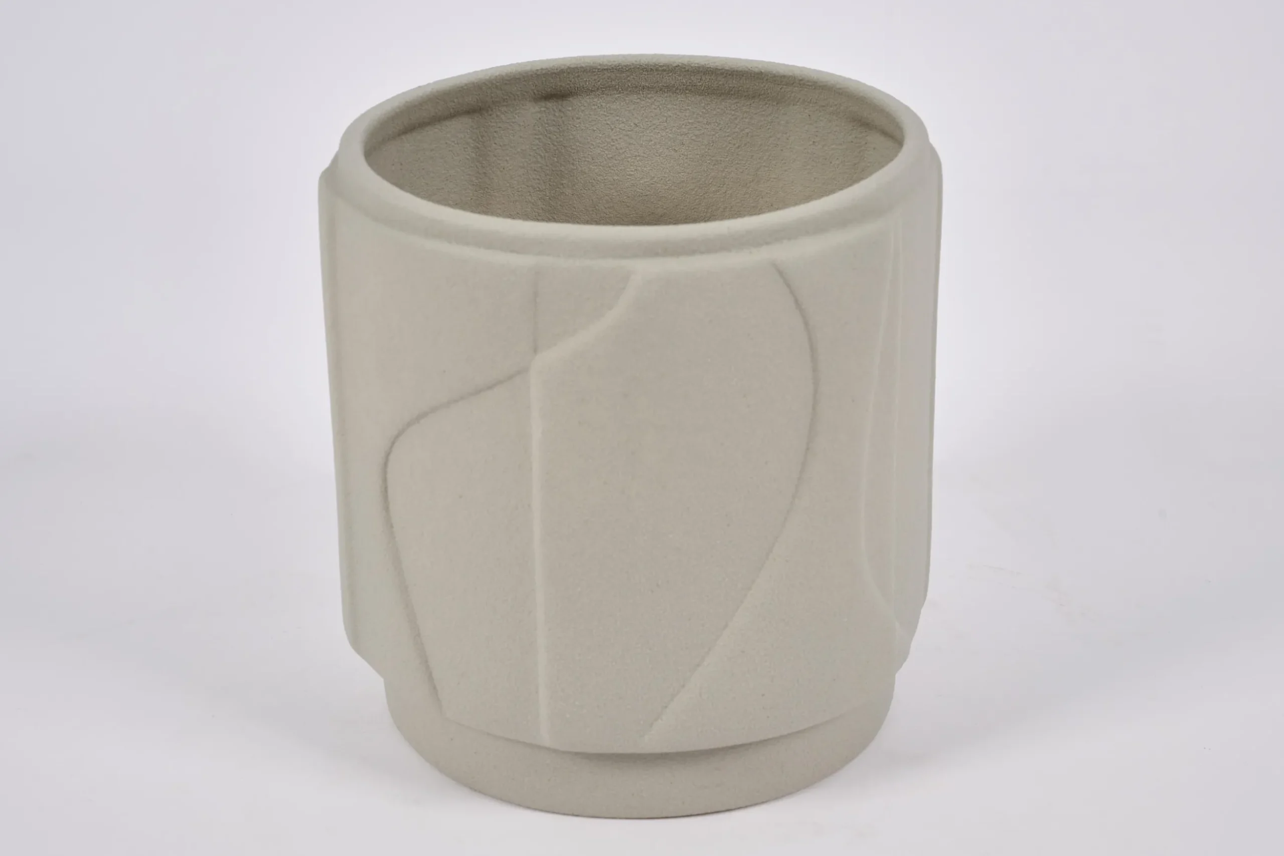 Laurena, Vase, Ceramic, Grey, S