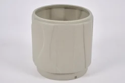 Laurena, Vase, Ceramic, Grey, S