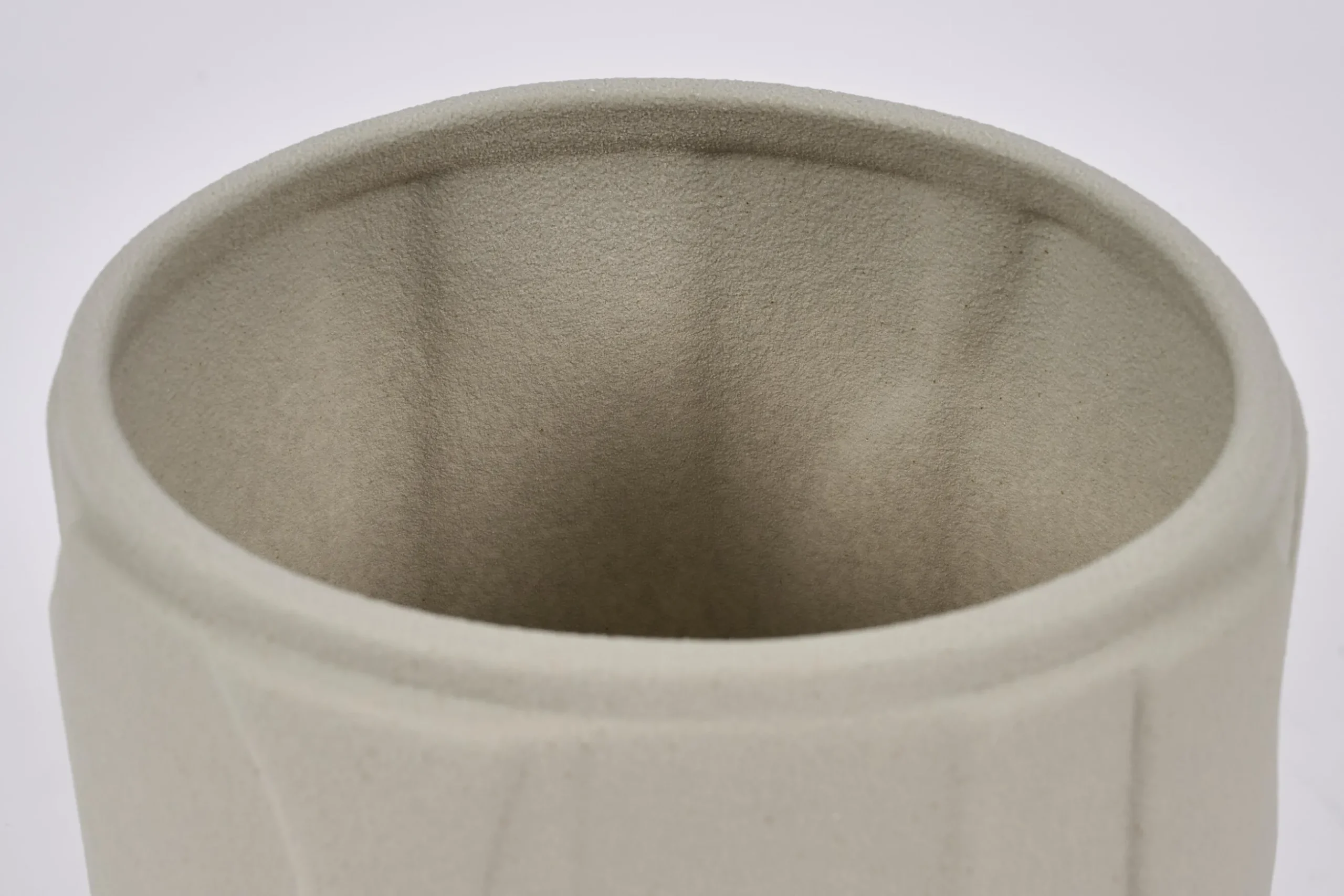 Laurena, Vase, Ceramic, Grey, S