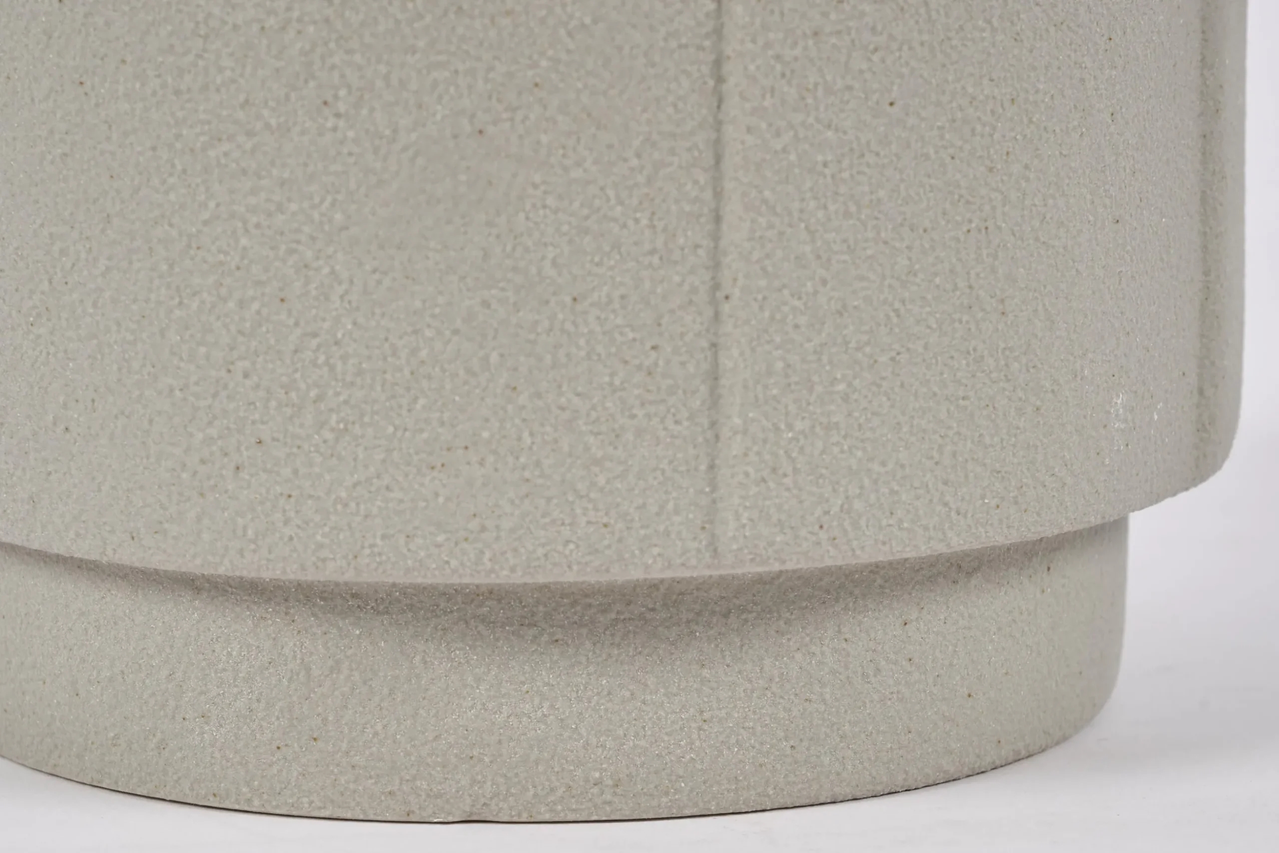 Laurena, Vase, Ceramic, Grey, L