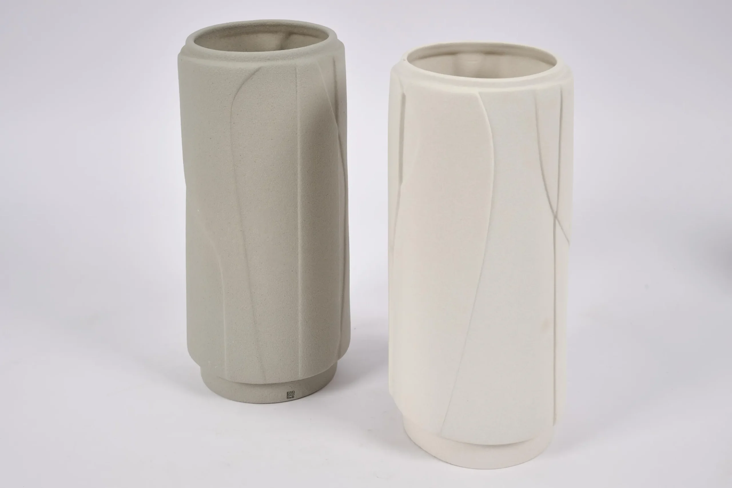 Laurena, Vase, Ceramic, Grey, L