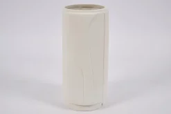 Laurena, Vase, Ceramic, Latte, L