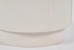 Laurena, Vase, Ceramic, Latte, L