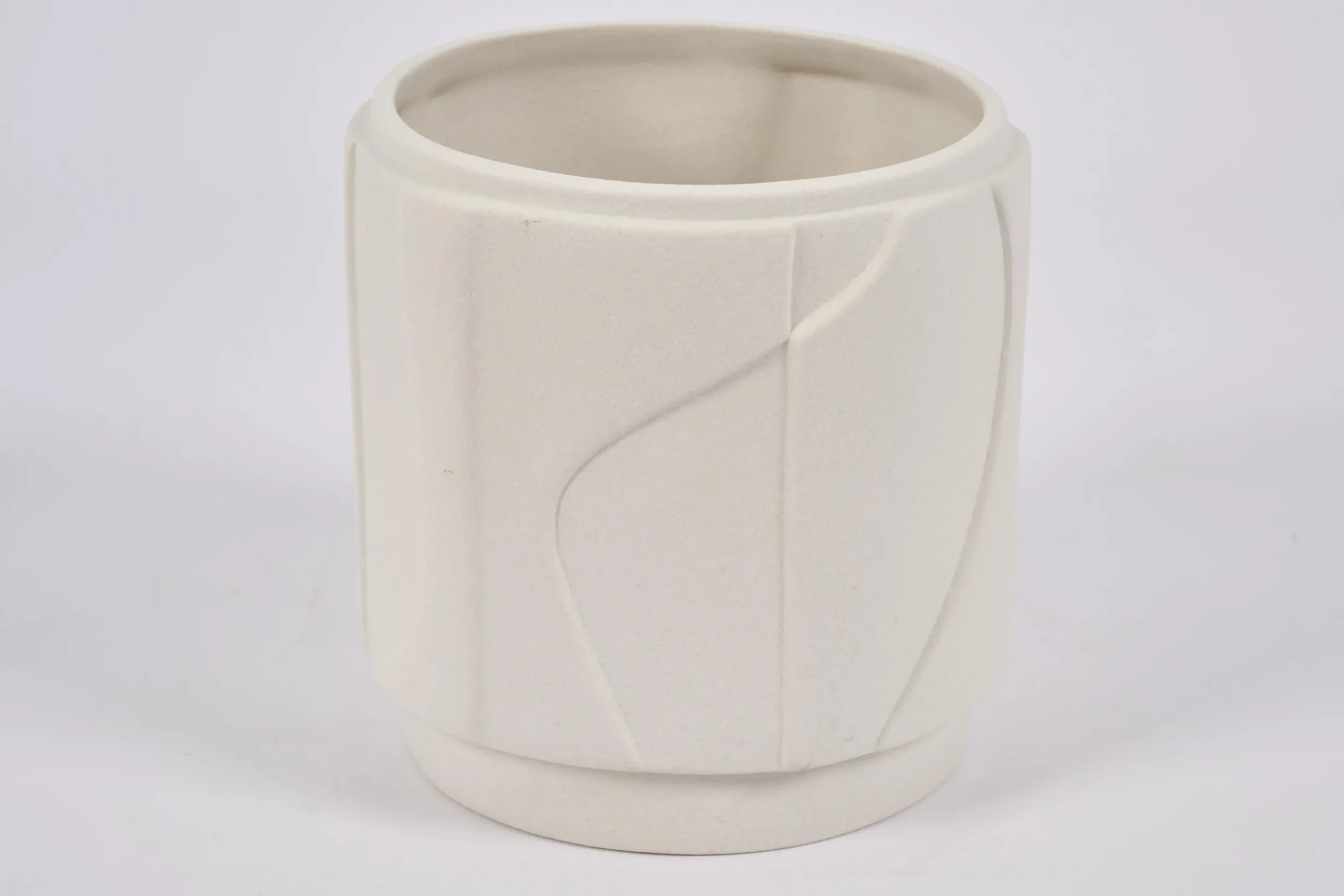 Laurena, Vase, Ceramic, Latte, S
