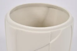 Laurena, Vase, Ceramic, Latte, S