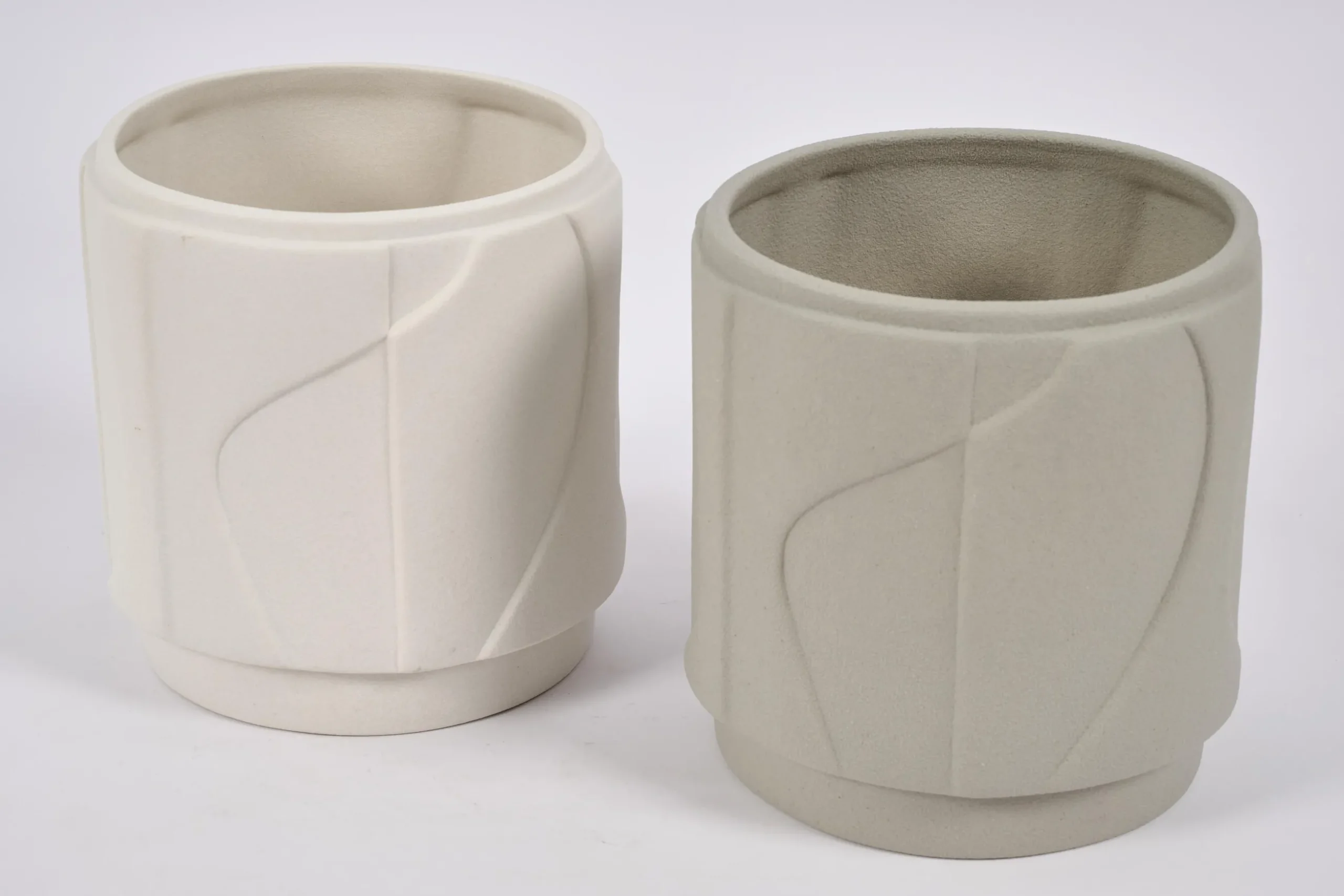 Laurena, Vase, Ceramic, Latte, S