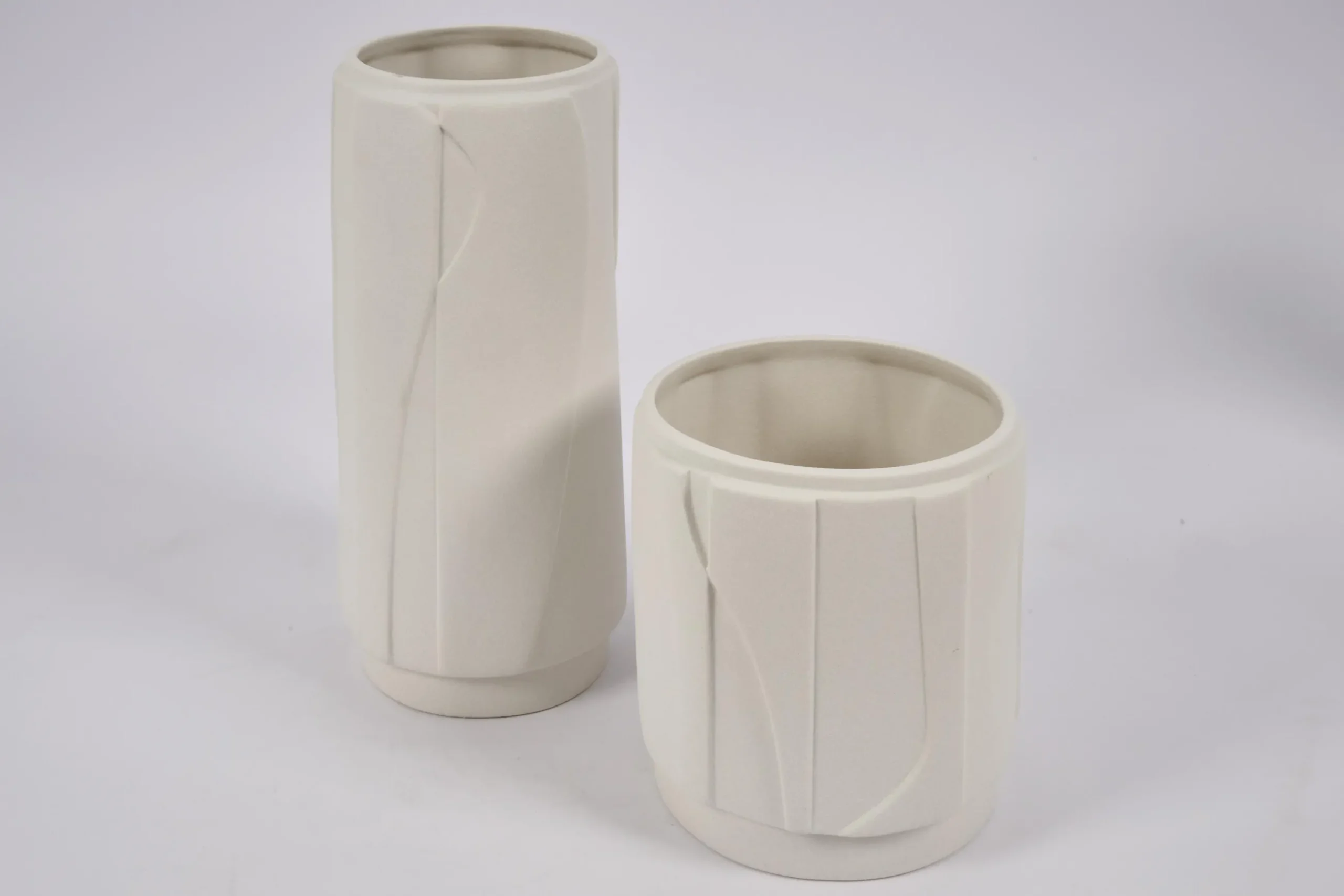 Laurena, Vase, Ceramic, Latte, S