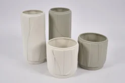 Laurena, Vase, Ceramic, Latte, S