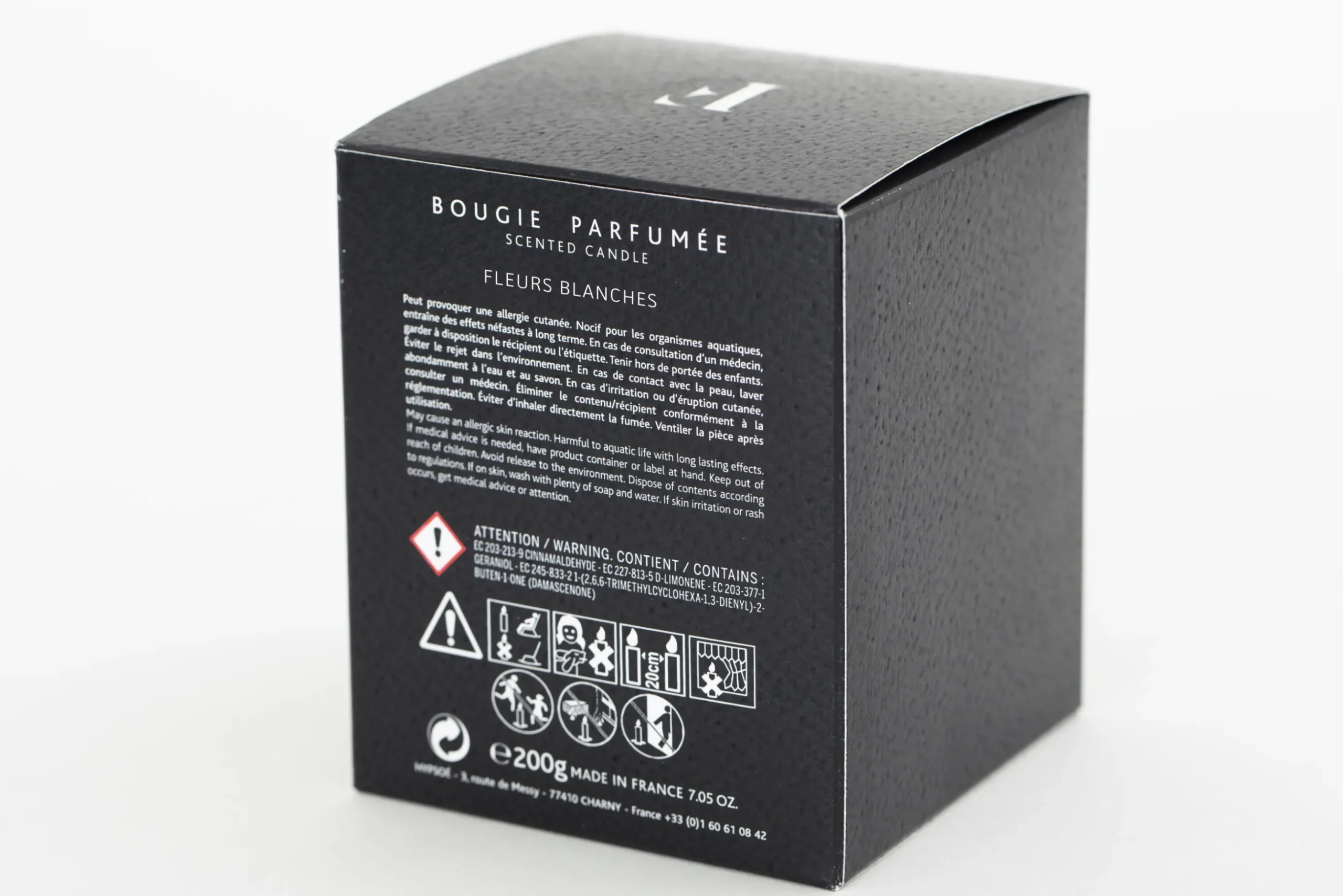 Lin, Scented Candle, Fleurs Blanches