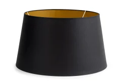 Lindro, Lampshade, Black And Gold, Cylinder, 50 Cm