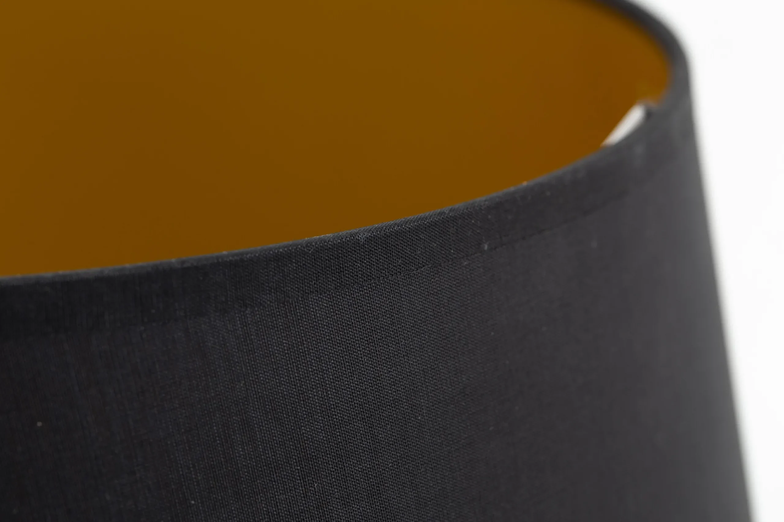 Lindro, Lampshade, Black And Gold, Cylinder, 35 Cm