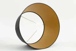 Lindro, Lampshade, Black And Gold, Cylinder, 40 Cm
