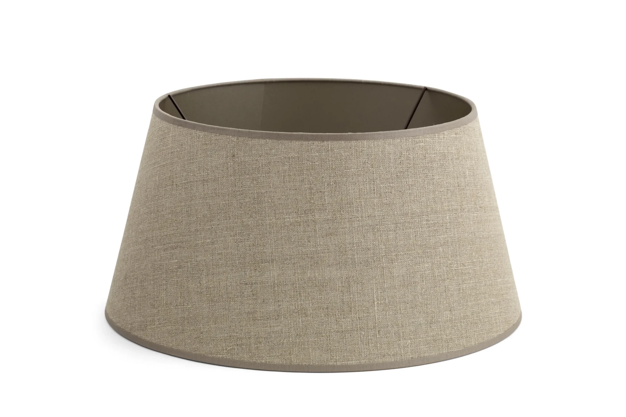 Lindro, Lampshade, Natural And Silver, Cylinder, 40 Cm