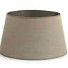 Lindro, Lampshade, Natural And Silver, Cylinder, 45 Cm