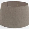 Lindro, Lampshade, Natural And Grey, Cylinder, 50 Cm