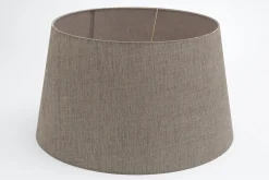 Lindro, Lampshade, Natural And Grey, Cylinder, 50 Cm