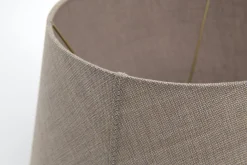 Lindro, Lampshade, Natural And Grey, Cylinder, 50 Cm