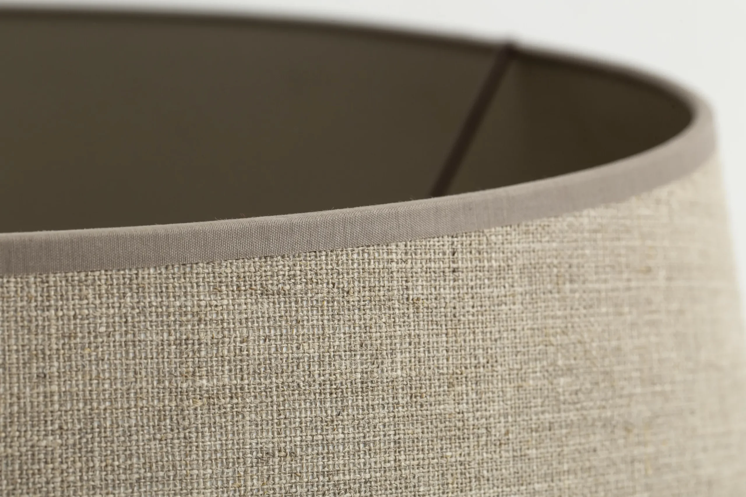 Lindro, Lampshade, Natural And Silver, Cylinder, 50 Cm