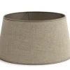 Lindro, Lampshade, Natural And Silver, Cylinder, 35 Cm