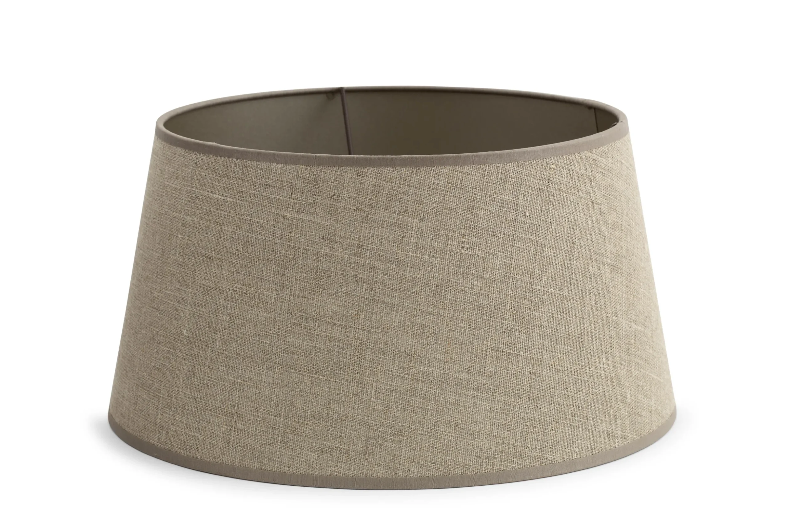 Lindro, Lampshade, Natural And Silver, Cylinder, 35 Cm