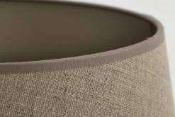 Lindro, Lampshade, Natural And Silver, Cylinder, 35 Cm